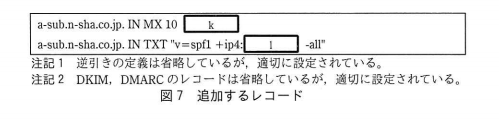 令和元年度 秋期 情報処理安全確保支援士試験 午後Ⅰ 問1の問題文の図7